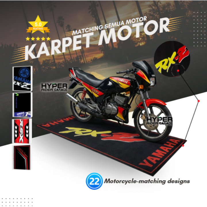 MYRIDER Karpet Motor Yamaha Carpet Motor Yamaha Alas Motor Mat Moto ...