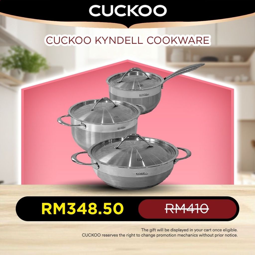 CUCKOO Kyndell Cookware Stainless Steel Premium Cookware | Shopee Malaysia
