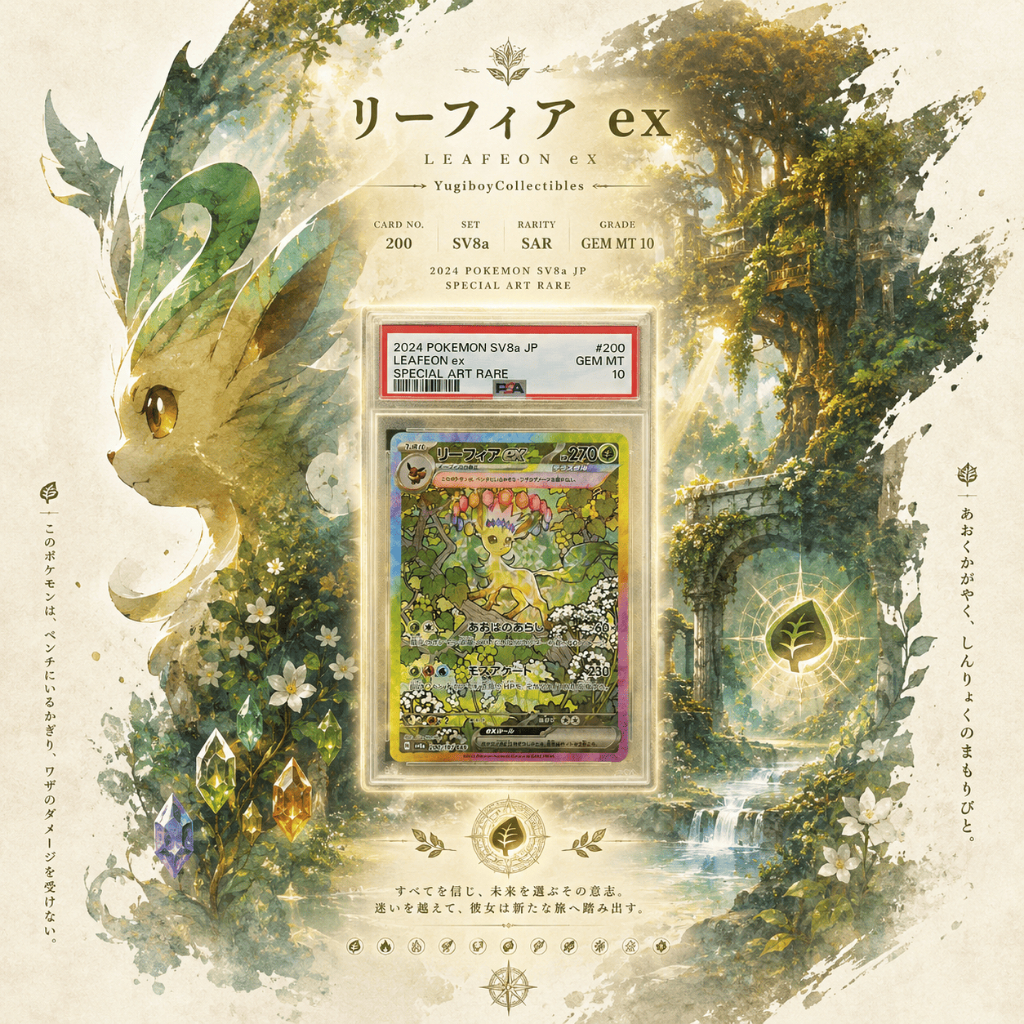 PSA 10 Leafeon ex SAR 200/187 [SV8a] Terastal Festival ex