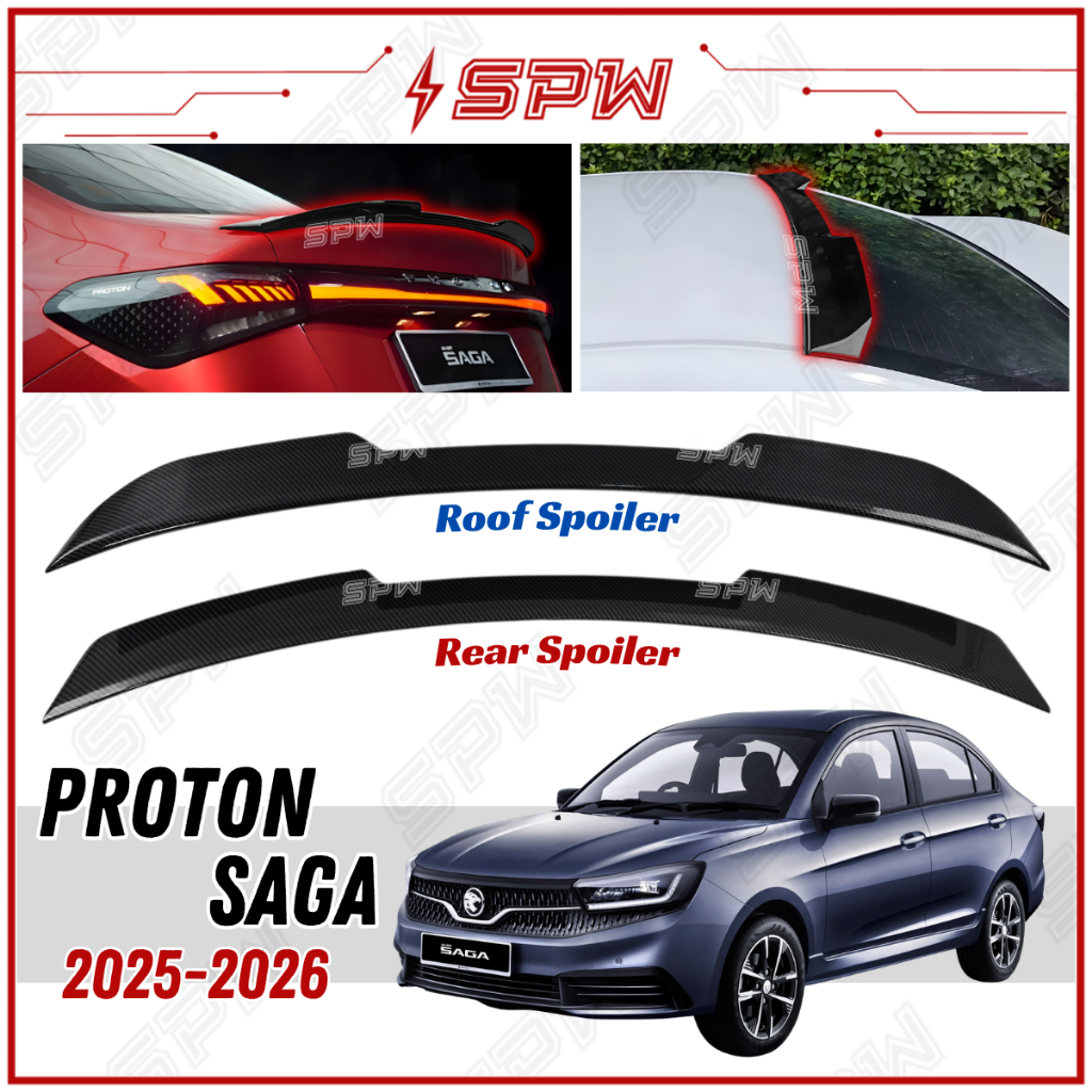 Proton Saga MC3 Facelift Saga (2025-2026) PSM Ducktail Spoiler Rear ...