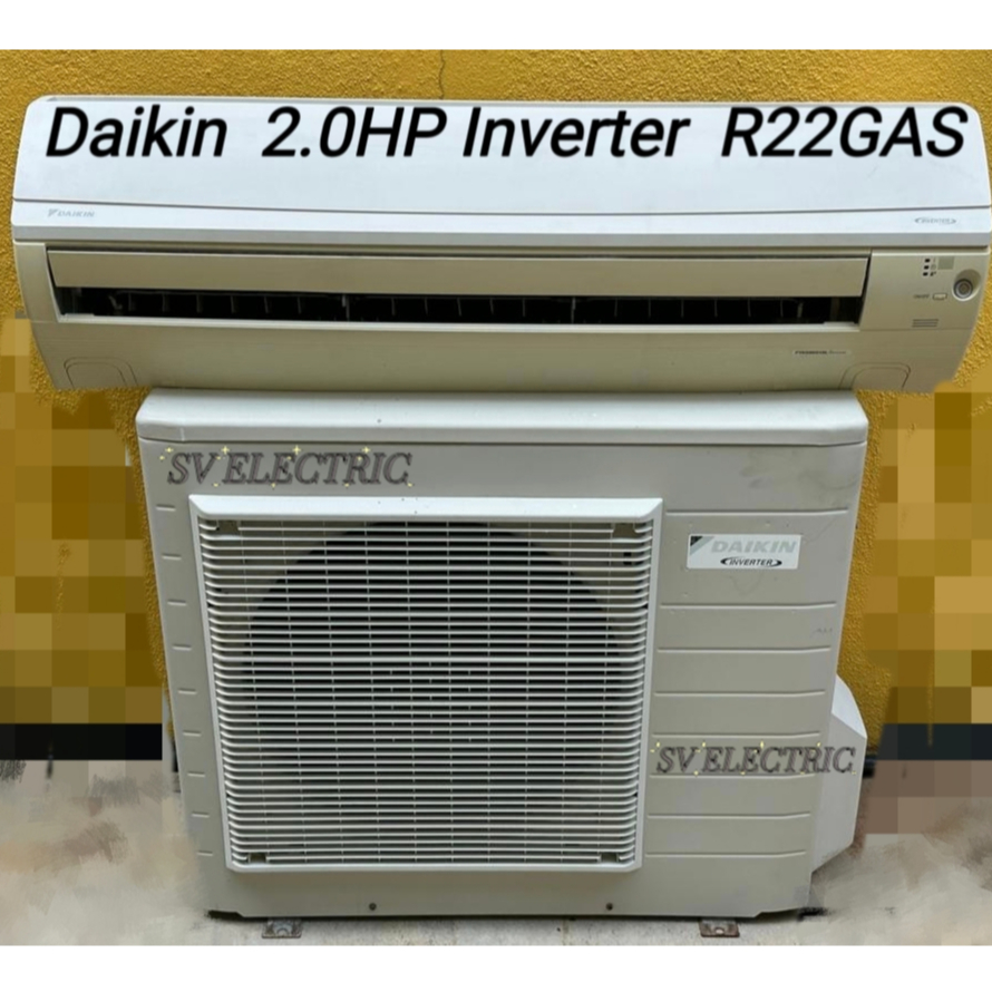 Ready Stock DAIKIN 2.0HP Inverter Air Cond R22 GAS (Second Hand) FulL ...