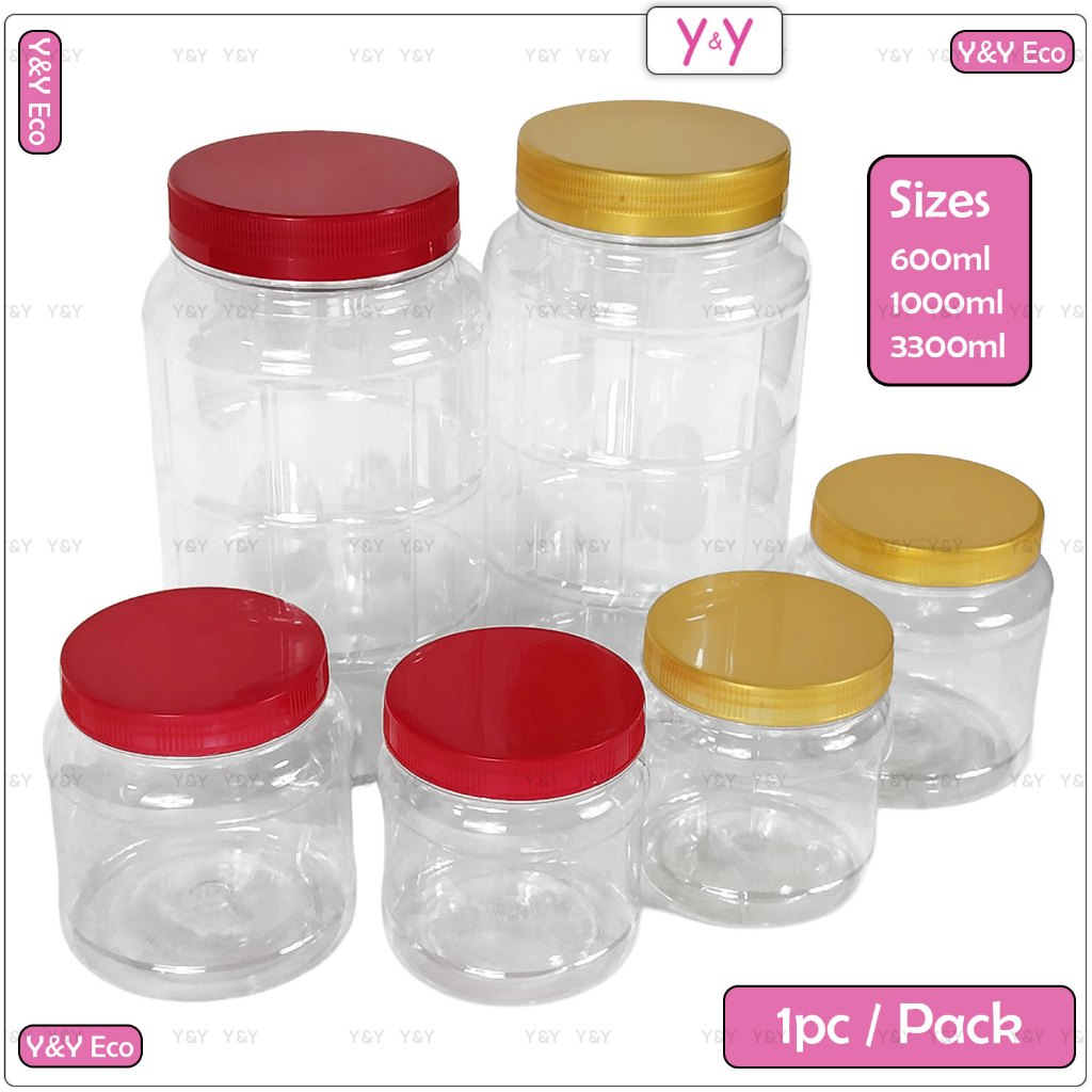 Premium Food Grade Plastic PET Bottle Container / Balang Kosong Kuih ...