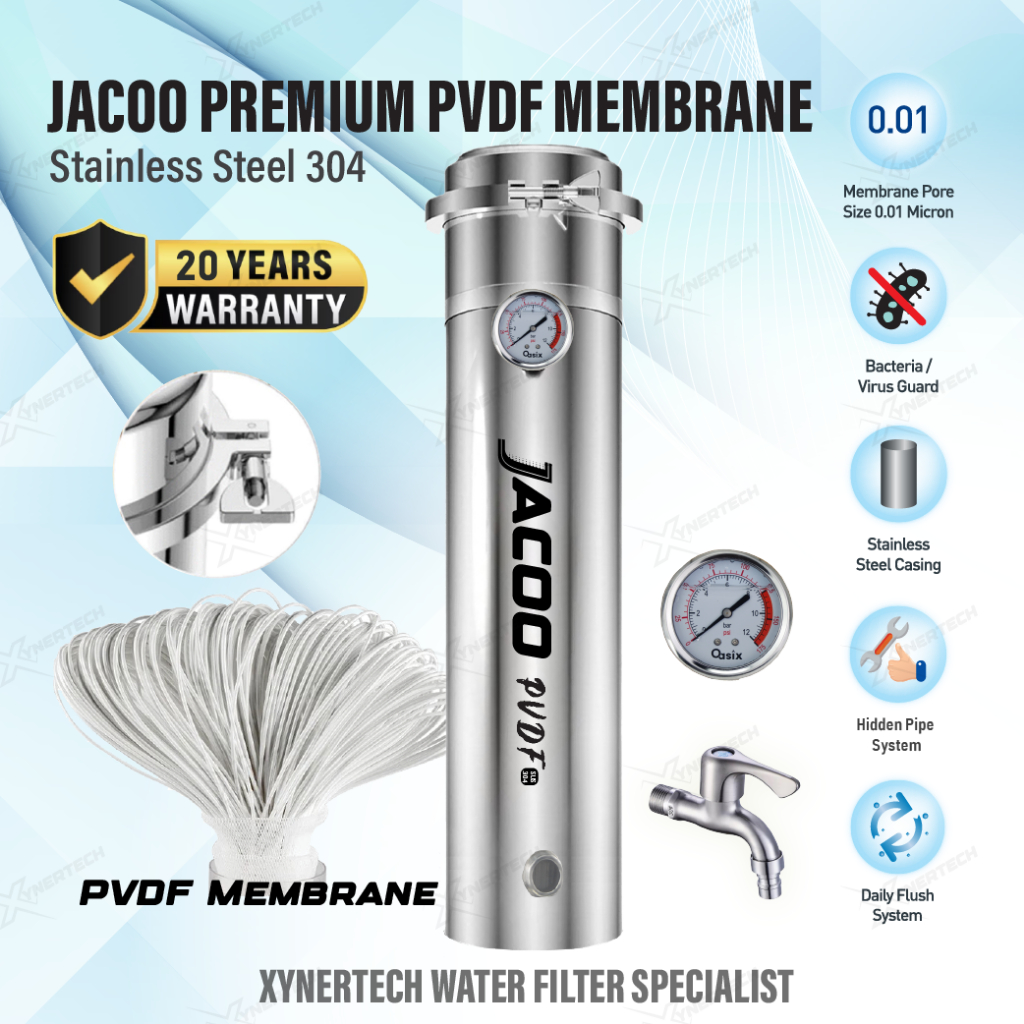 JACOO Premium with PVDF Stainless Steel 0.01 Micron PVDF Membrane ...