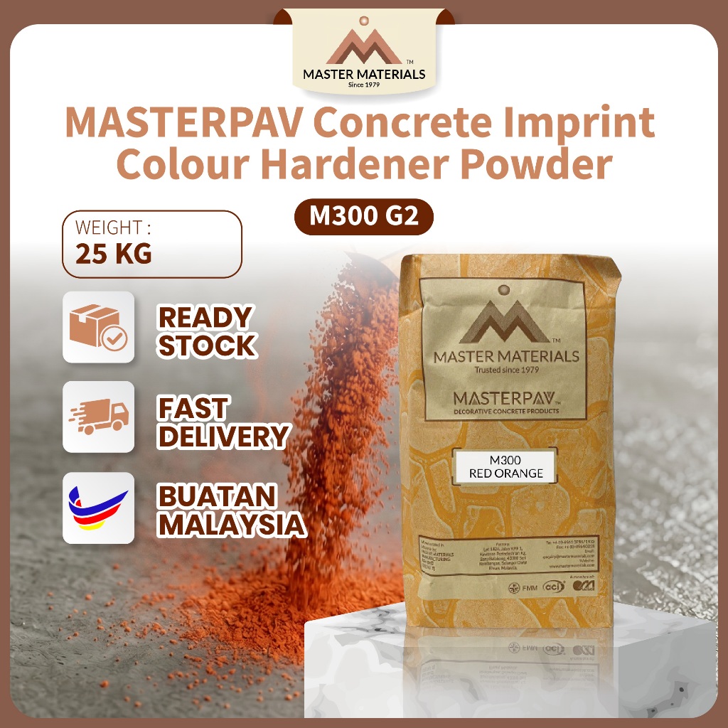 MASTERPAV Concrete Imprint Colour Hardener Powder M300 G2 (25kg ...
