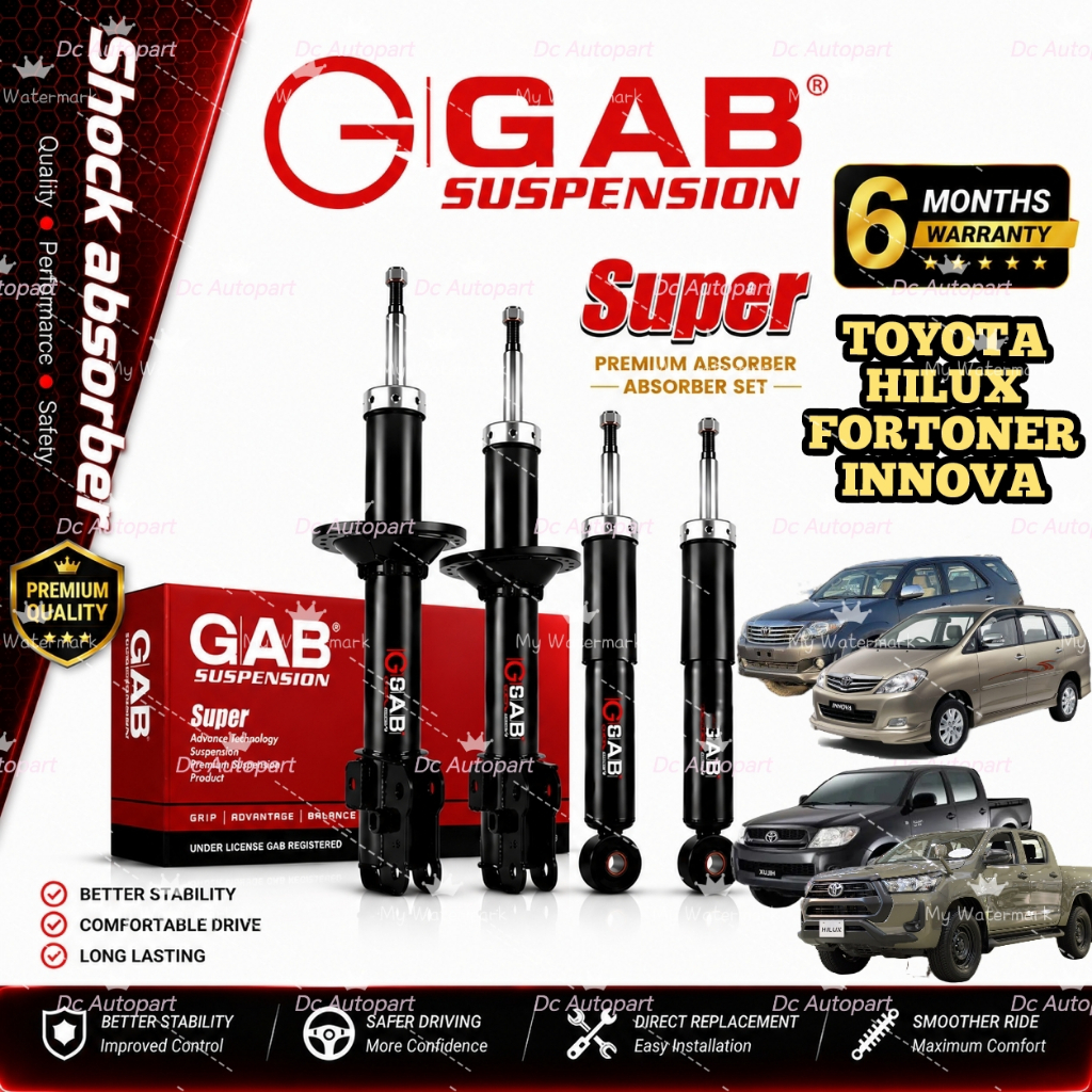 ORIGINAL GAB TOYOTA HILUX KUN25 KUN26 GUN125 FORTUNER TGN51 INNOVA ...