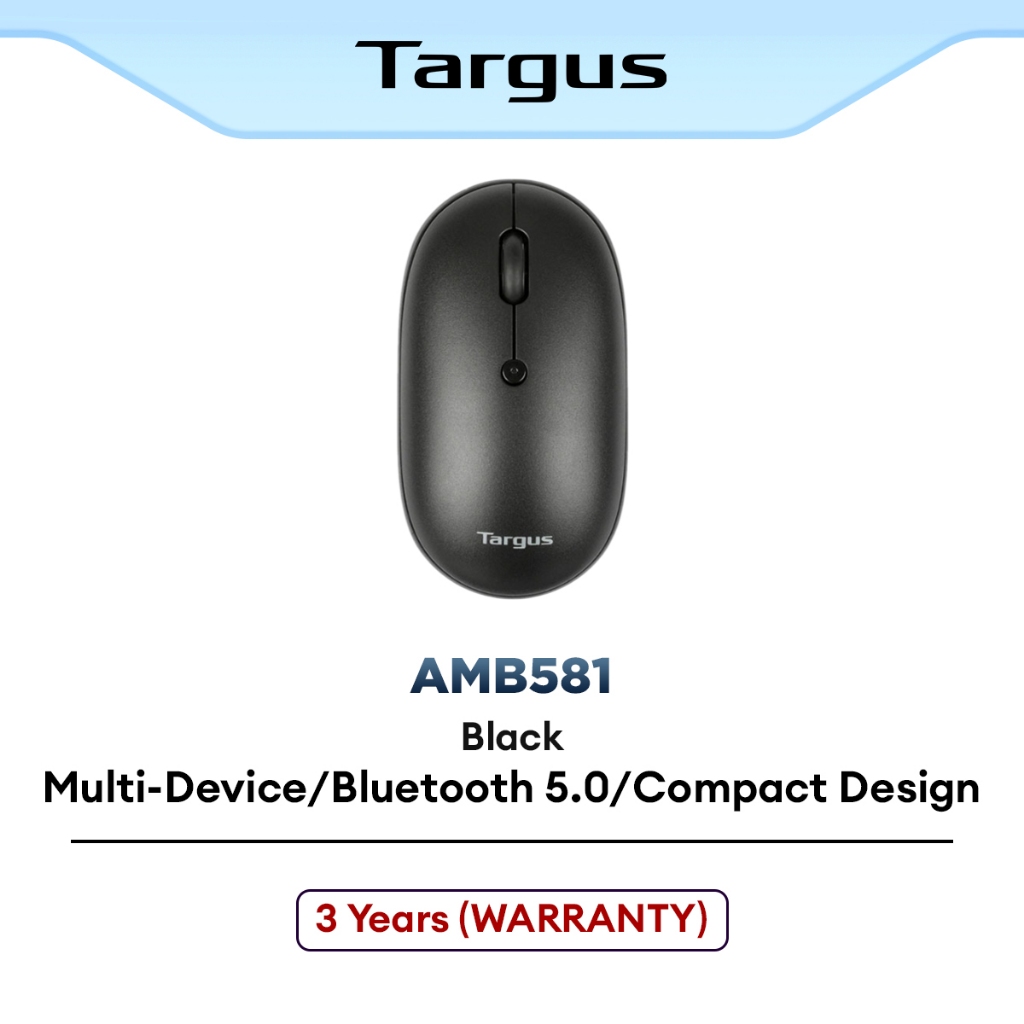 Targus Compact Multi-Device Antimicrobial Wireless Mouse AMB581 ...