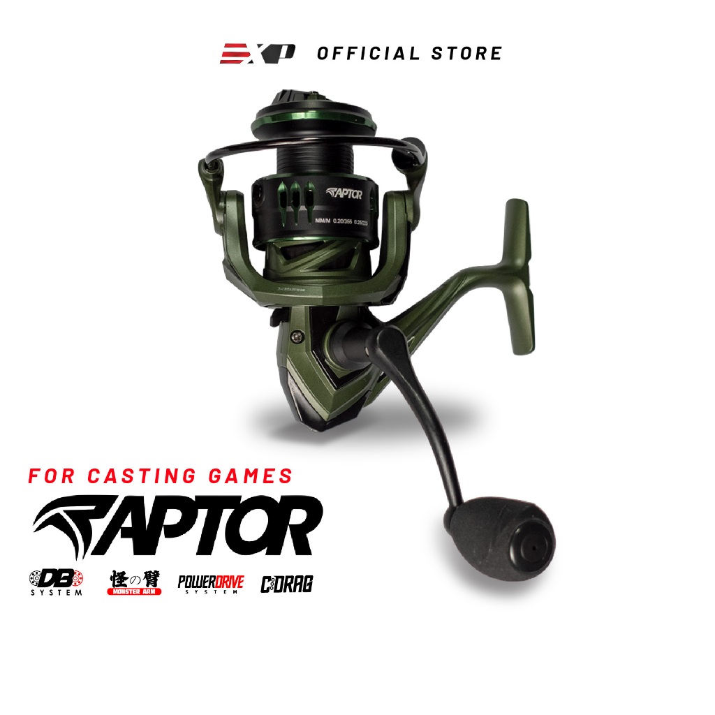 EXP Raptor Spinning Reel Casting Mesin Pancing Haruan Toman Kolam SW ...