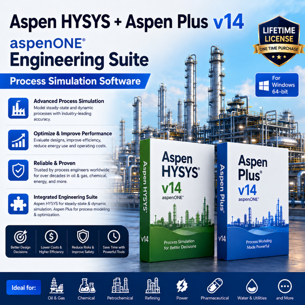 Aspen HYSYS + Aspen Plus v14 aspenONE Engineering Suite Lifetime For ...