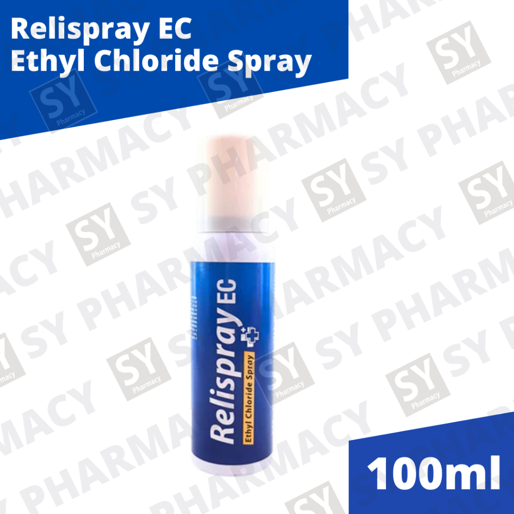 [CLEARANCE 11/2026] Relispray Ec Ethyl Chloride Spray 100ml (Exp:11/ ...