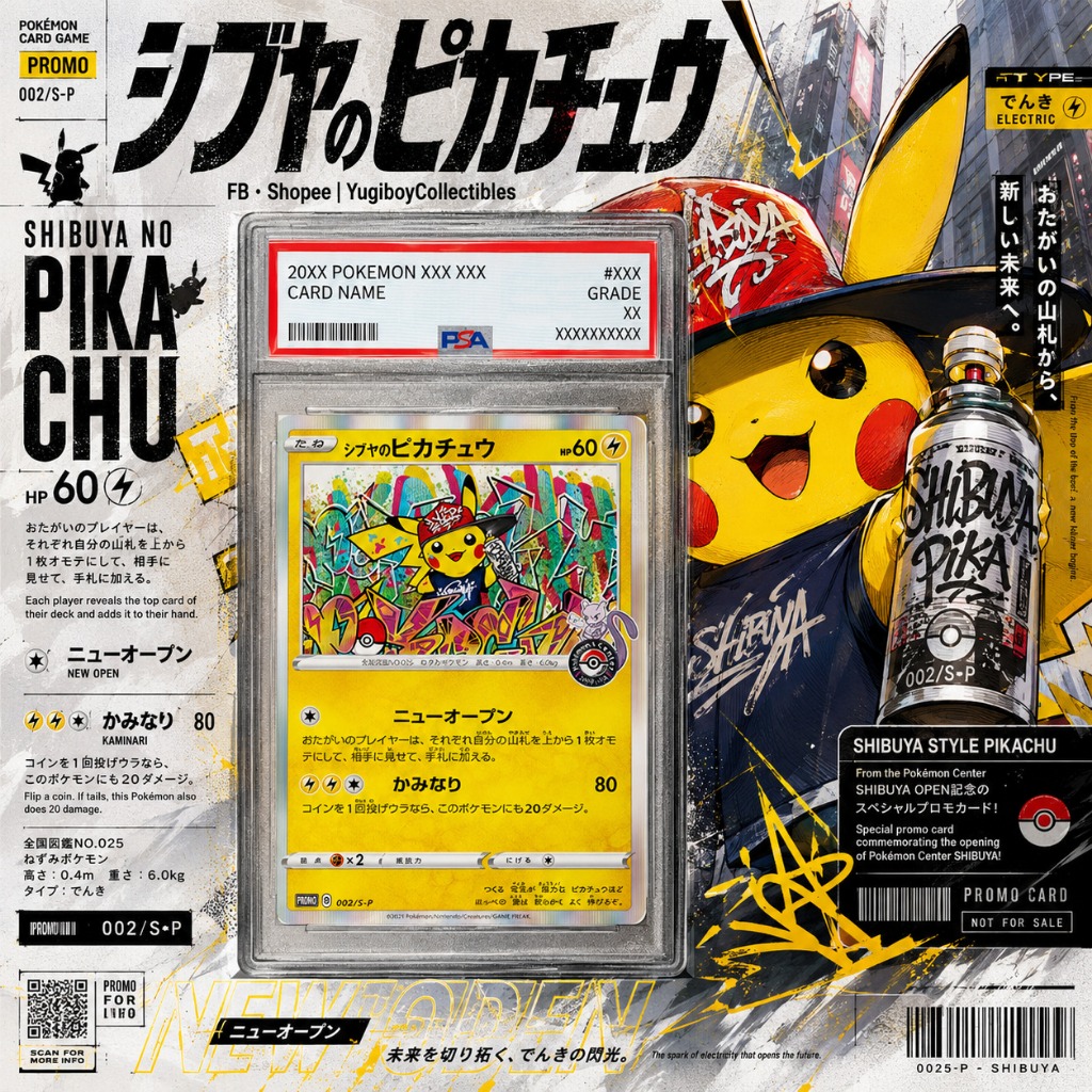PSA 9 Shibuya's Pikachu PROMO 002/S-P [S-P] Sword & Shield Promo