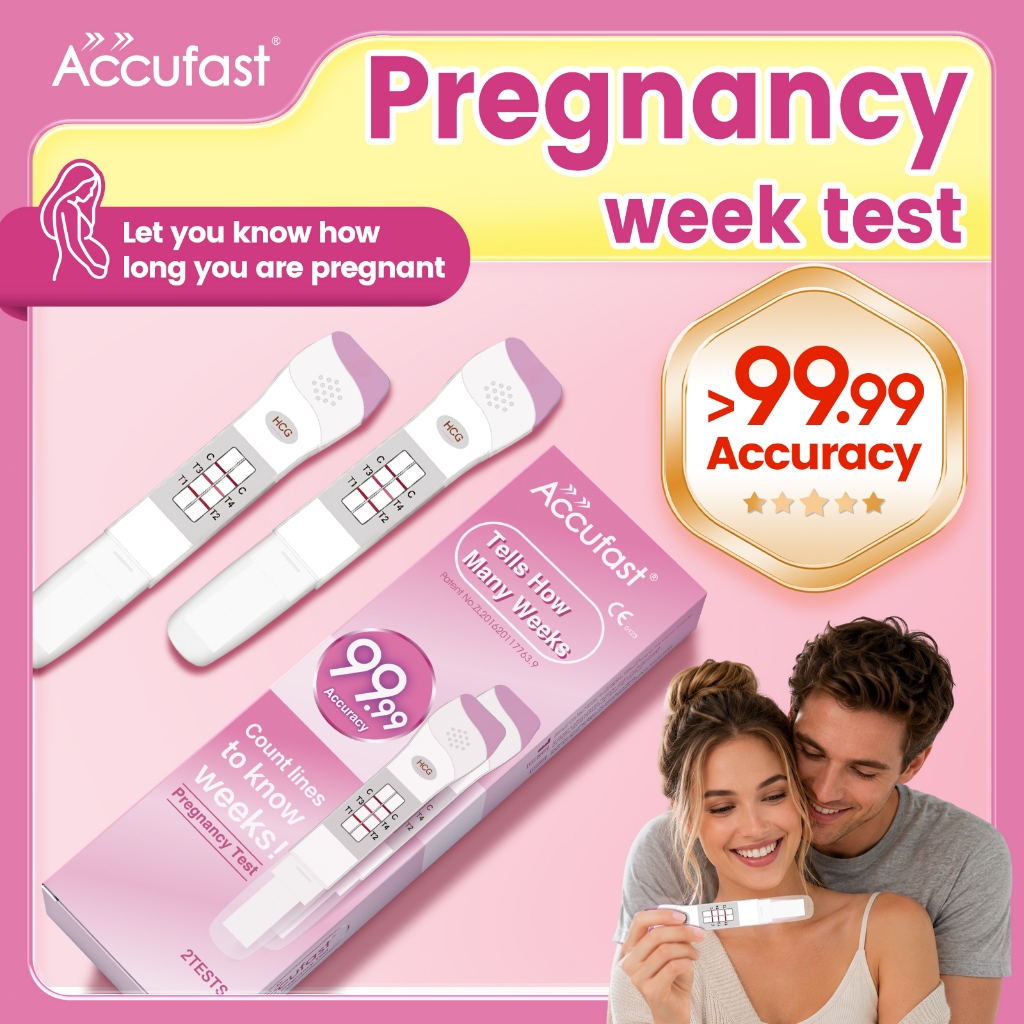 2Pcs ACCUFAST Pregnancy Weeks Test Pregnancy Test Kit HCG Early ...