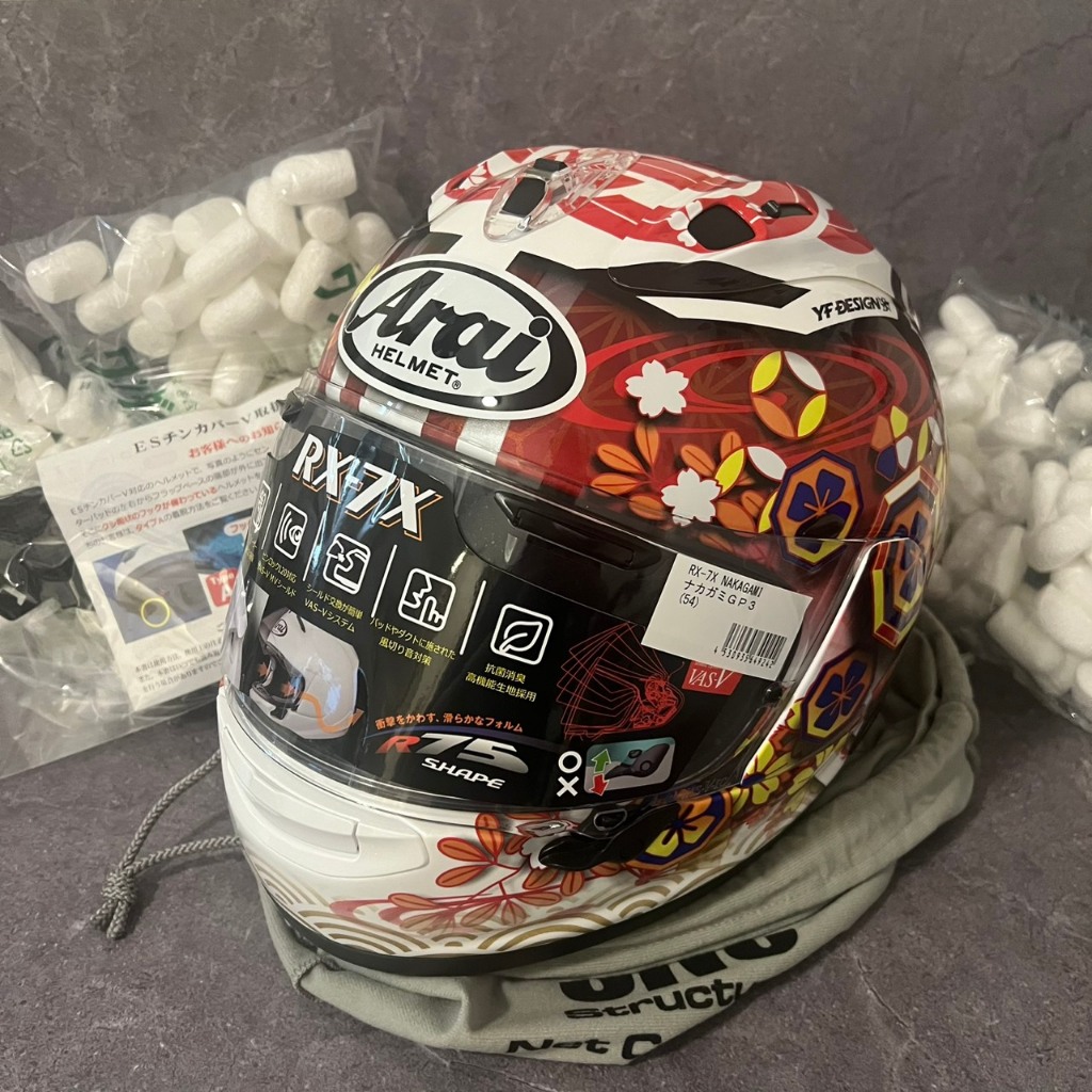 Arai RX-7X NAKAGAMI GP3 Full Face Motorcycle Helmet ［54cm/55-56cm