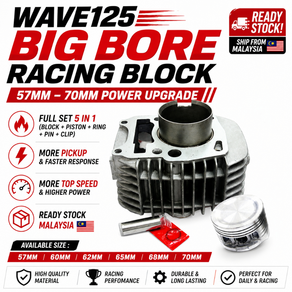 Block Racing Wave125 57mm 60mm 62mm 65mm 68mm 70mm Wave125 Racing Block ...