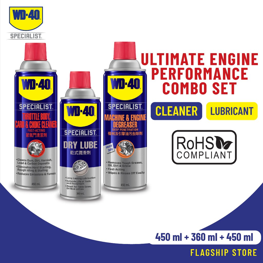 WD-40 Specialist Automotive Throttle Body, Carb & Choke Cleaner 450ml ...