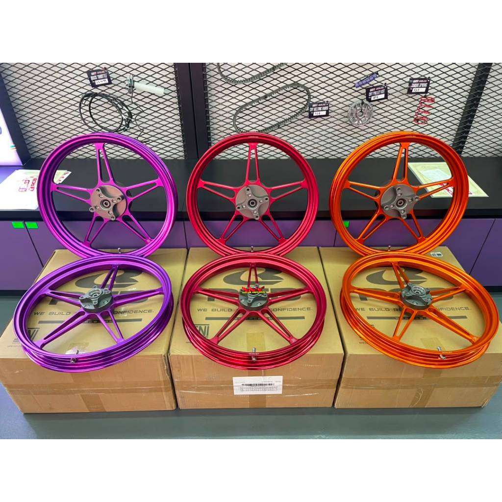 RCB FG510 FORGED RIM 100% LC5S Y125ZR 135LC V8 Y15 Y16 185/250-17 ...