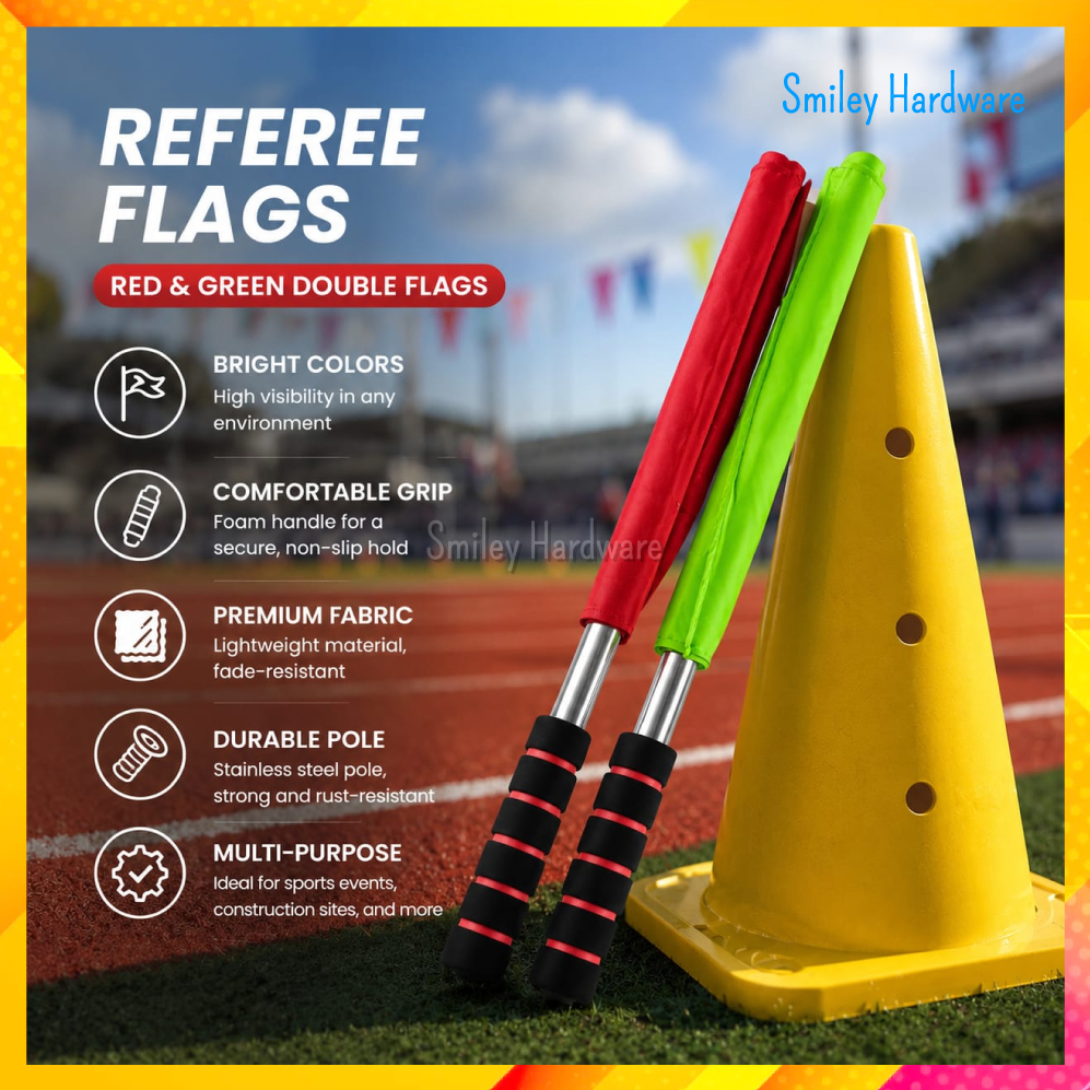 Traffic Safety Security Control Flag Bendera Keselamatan Merah Hijau ...