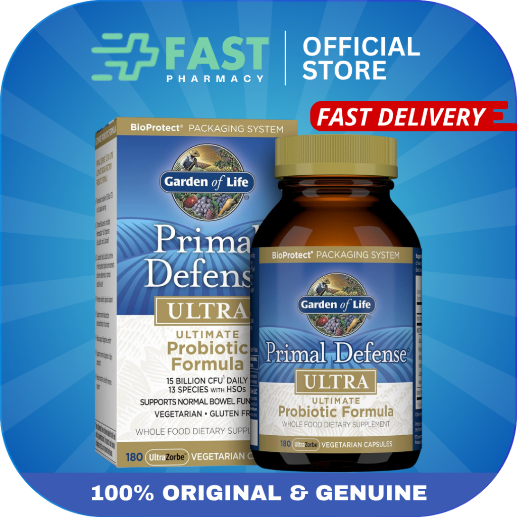Garden of Life Primal Defense Ultra Ultimate Probiotic Formula 60 / 180 ...