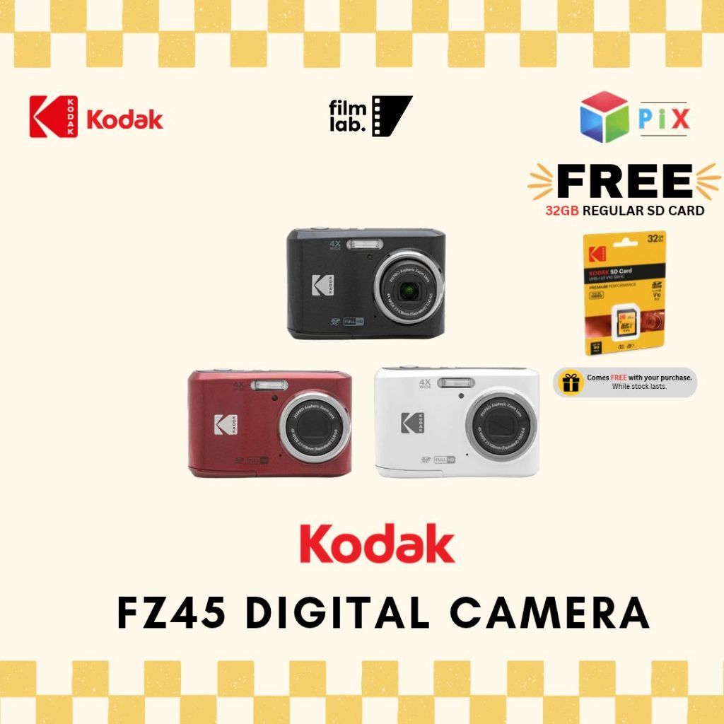 [Ready Stock FREE 32GB MICRO SD] Kodak Pixpro FZ45 Compact Point and ...