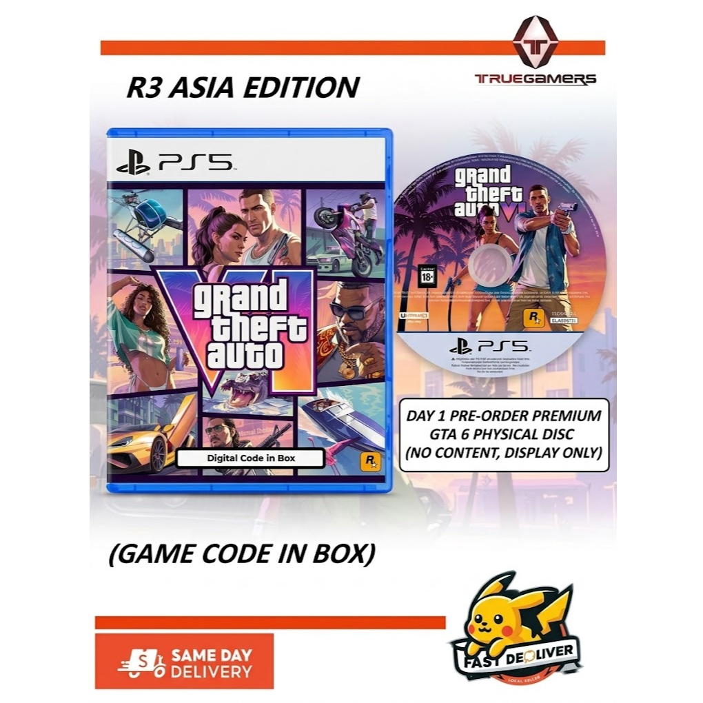 PS5 Grand Theft Auto VI GTA 6 - Standard Edition (Code in Box) - Chi ...