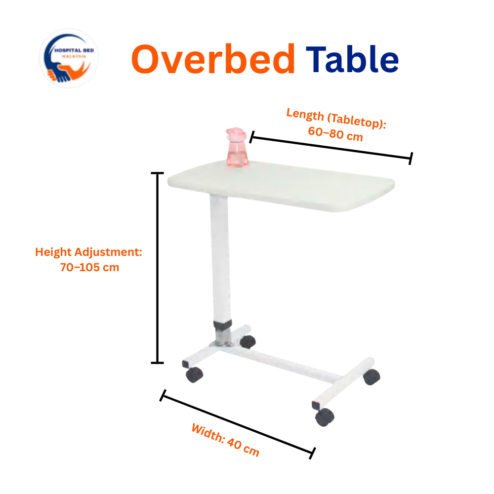[MDA Approved] Premium Overbed Table | Shopee Malaysia