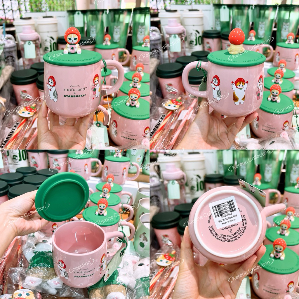 ラスト１点【mofusand starbucks】キーチェーン　苺　シンガポール ラスト1点【mofusand starbucks】キーチェーン 苺 シンガポール