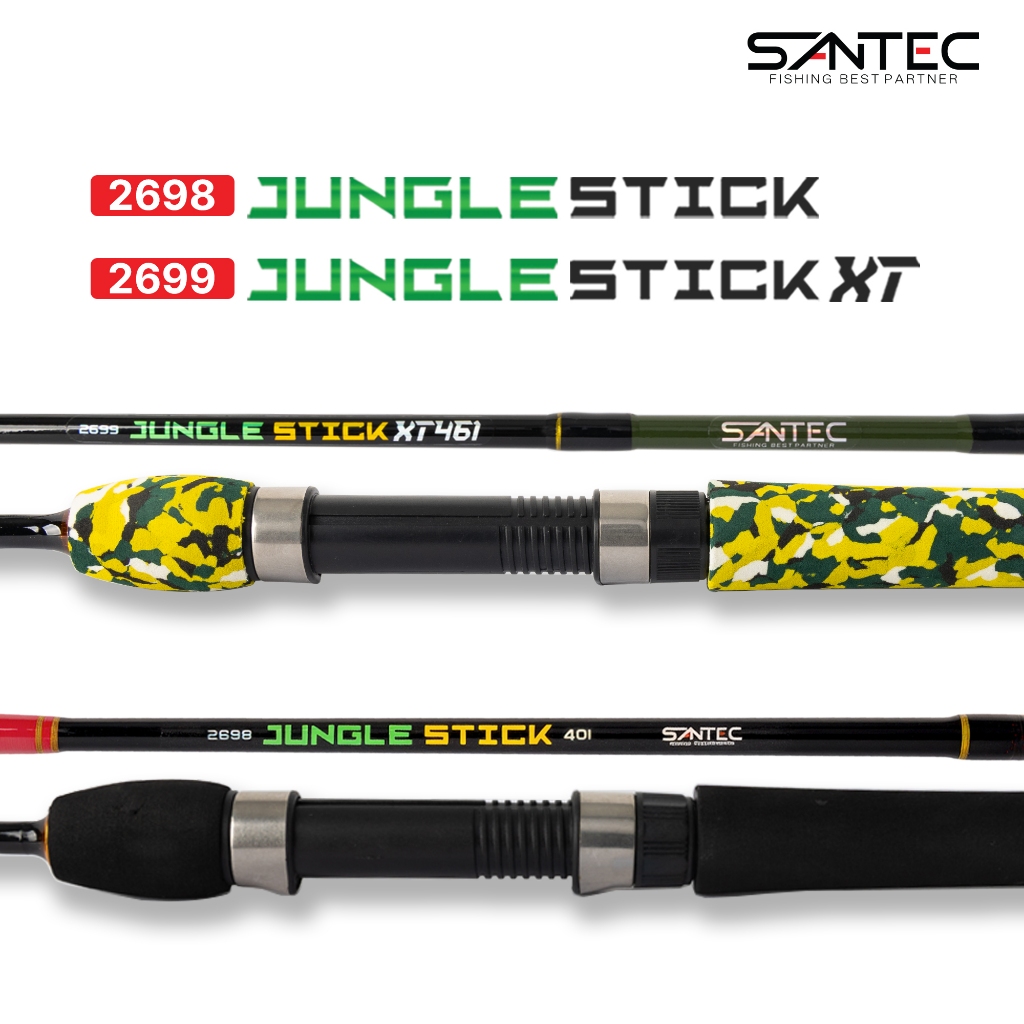 SANTEC - JUNGLE STICK / JUNGLE STICK XT (TOUGH ACTION) - SPINNING ROD ...