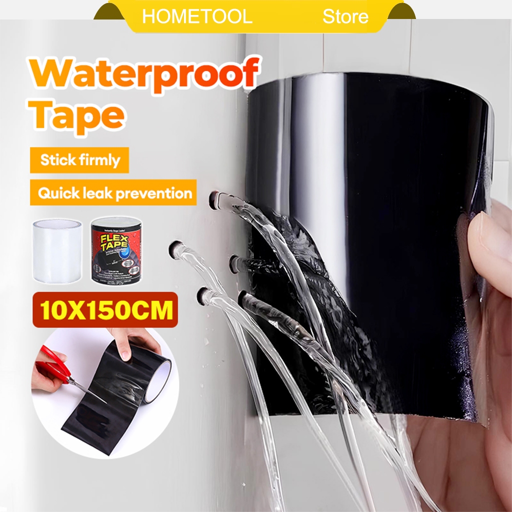 150x10cm Super Strong Fiber Waterproof Tape Stop Leaks Seal Repair Tape ...