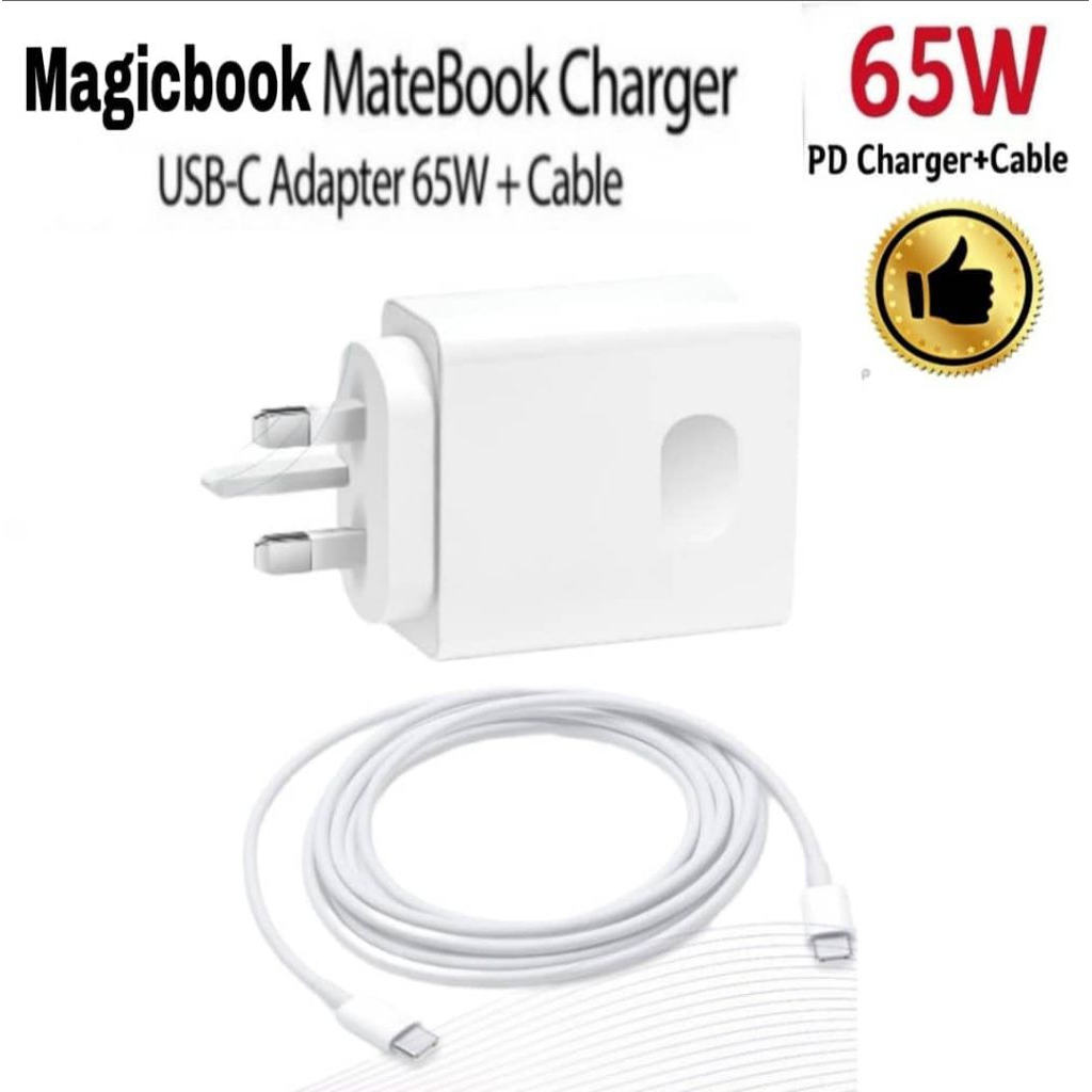 LAPTOP HONOR Magicbook 14 X16 X15 X14 (65W) CHANGER PD Type C to C ...