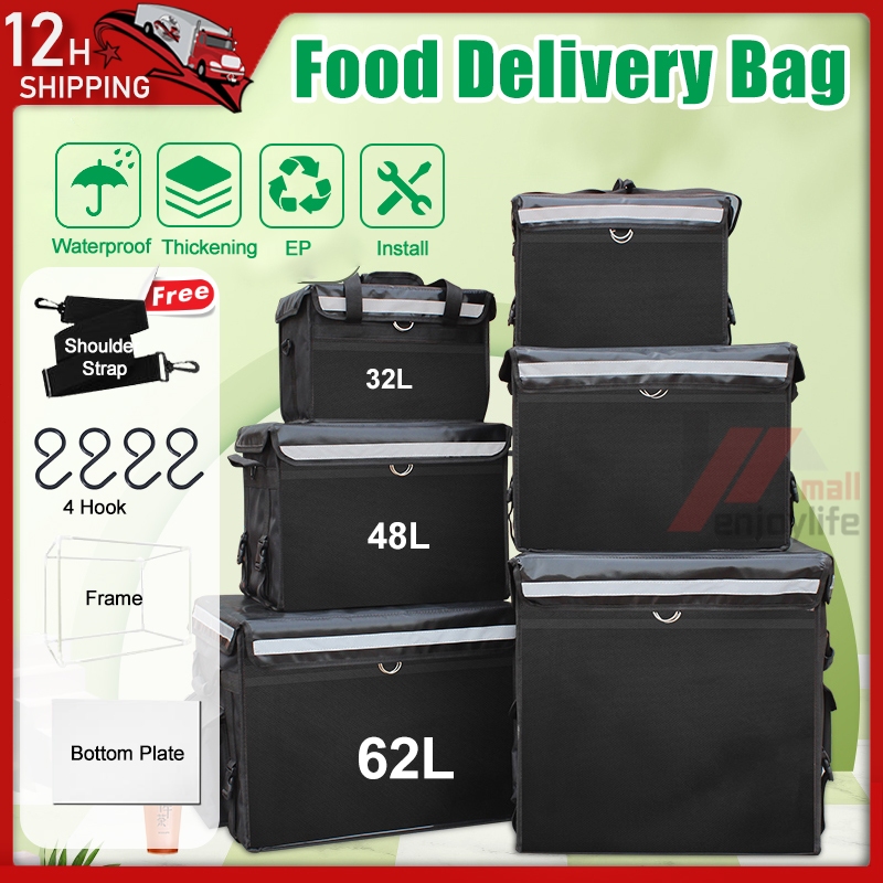 Food Delivery Bag Waterproof 32L/48L/62L Thicken Thermal Insulated Food ...