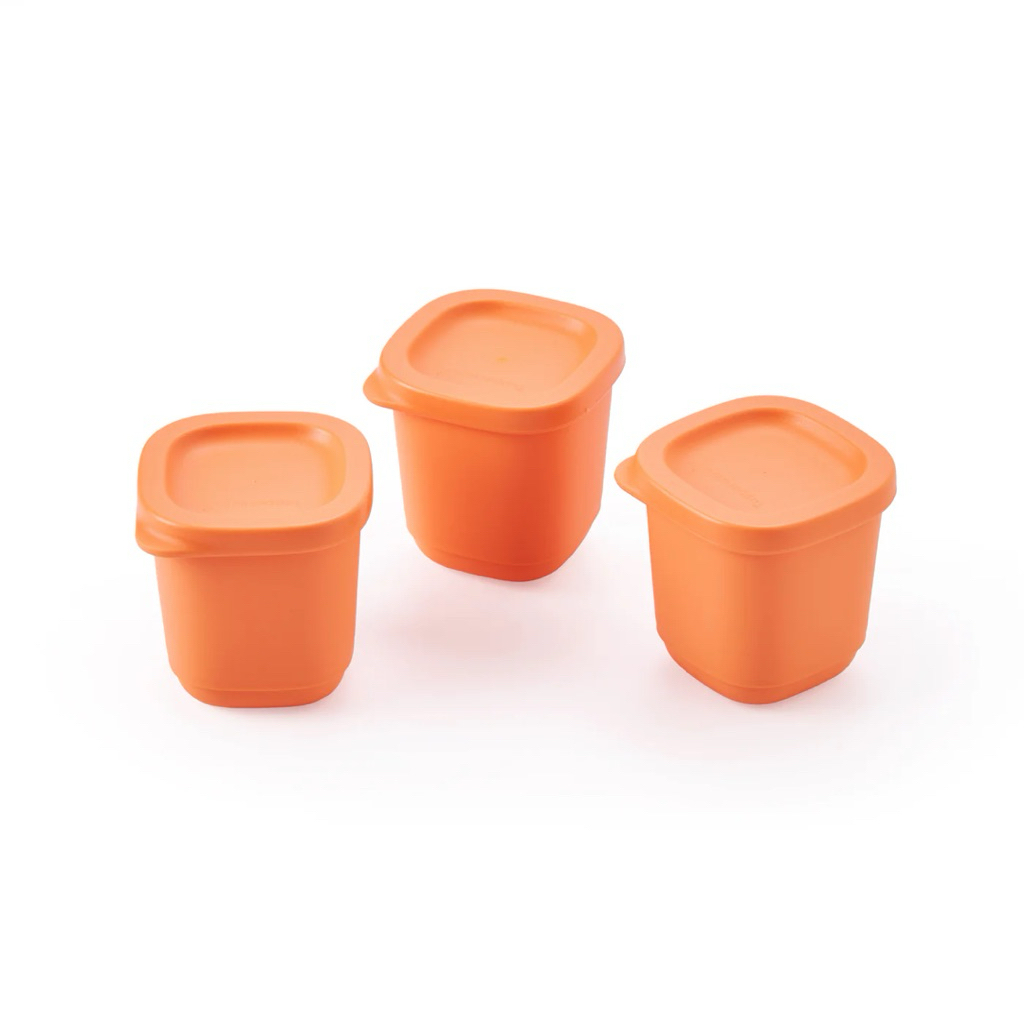 Tupperware Cubix Mini Square | 3pcs | 110ml | Shopee Malaysia
