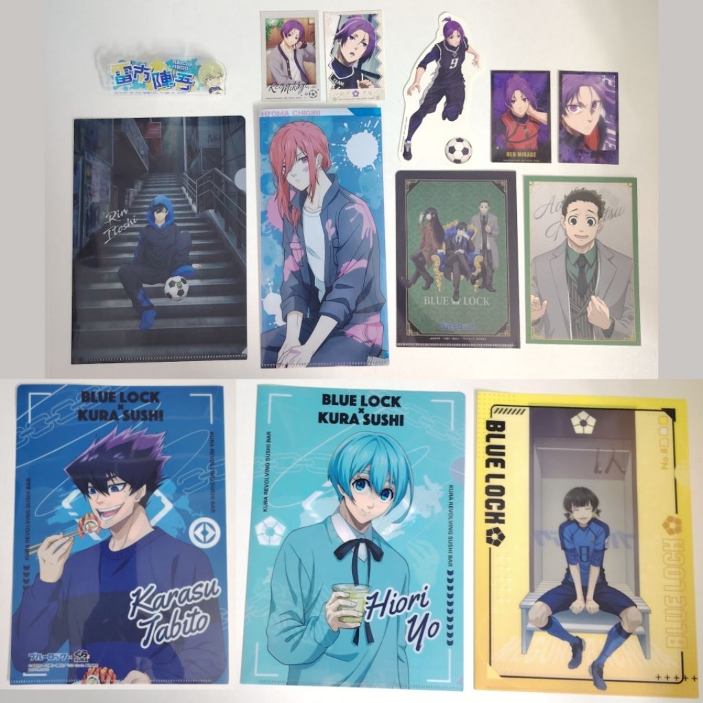 Blue Lock official merch (3/4) Rin Reo Bachira Hiori Karasu Tabito ...