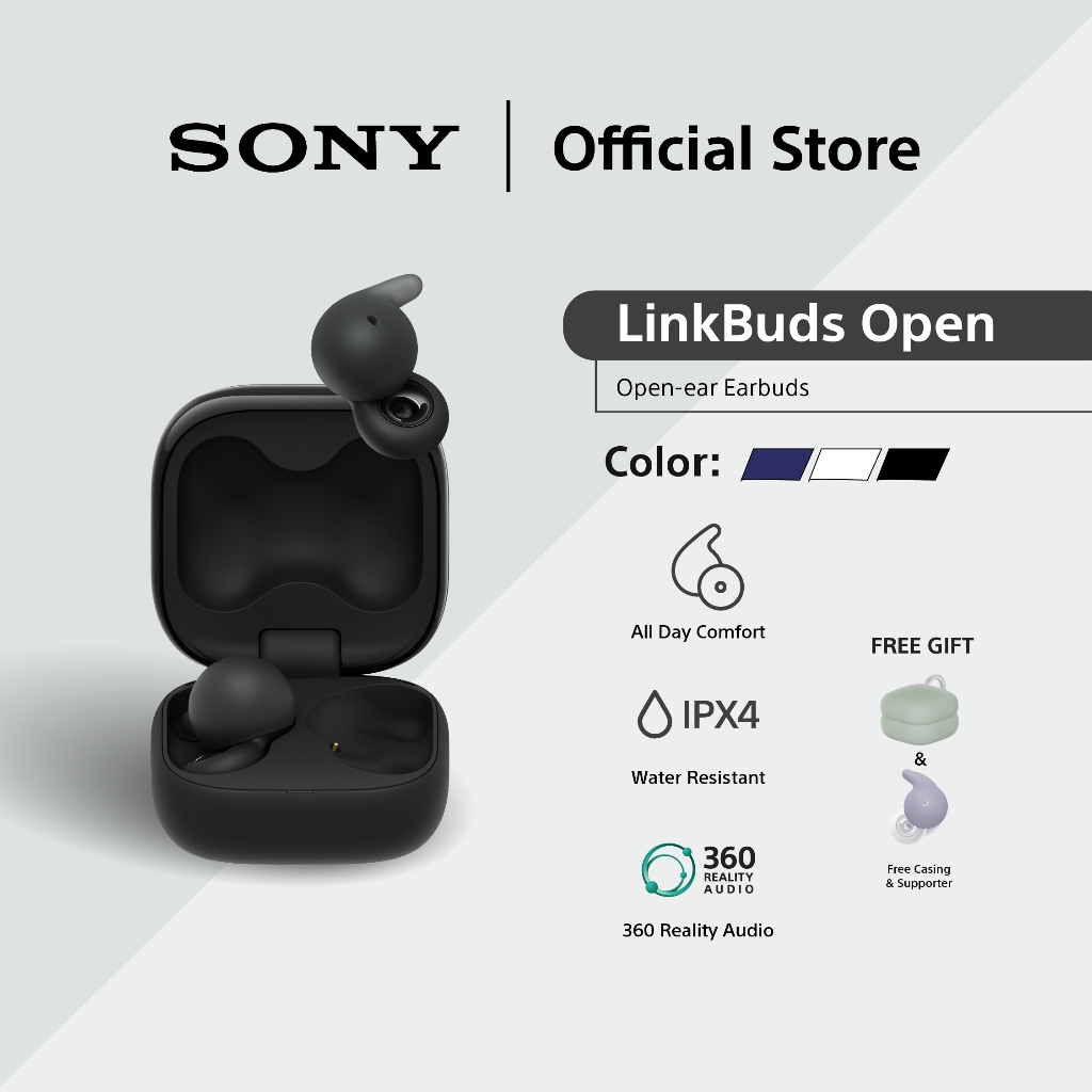 Sony LinkBuds Open Wireless Headphones | Open-ear listening