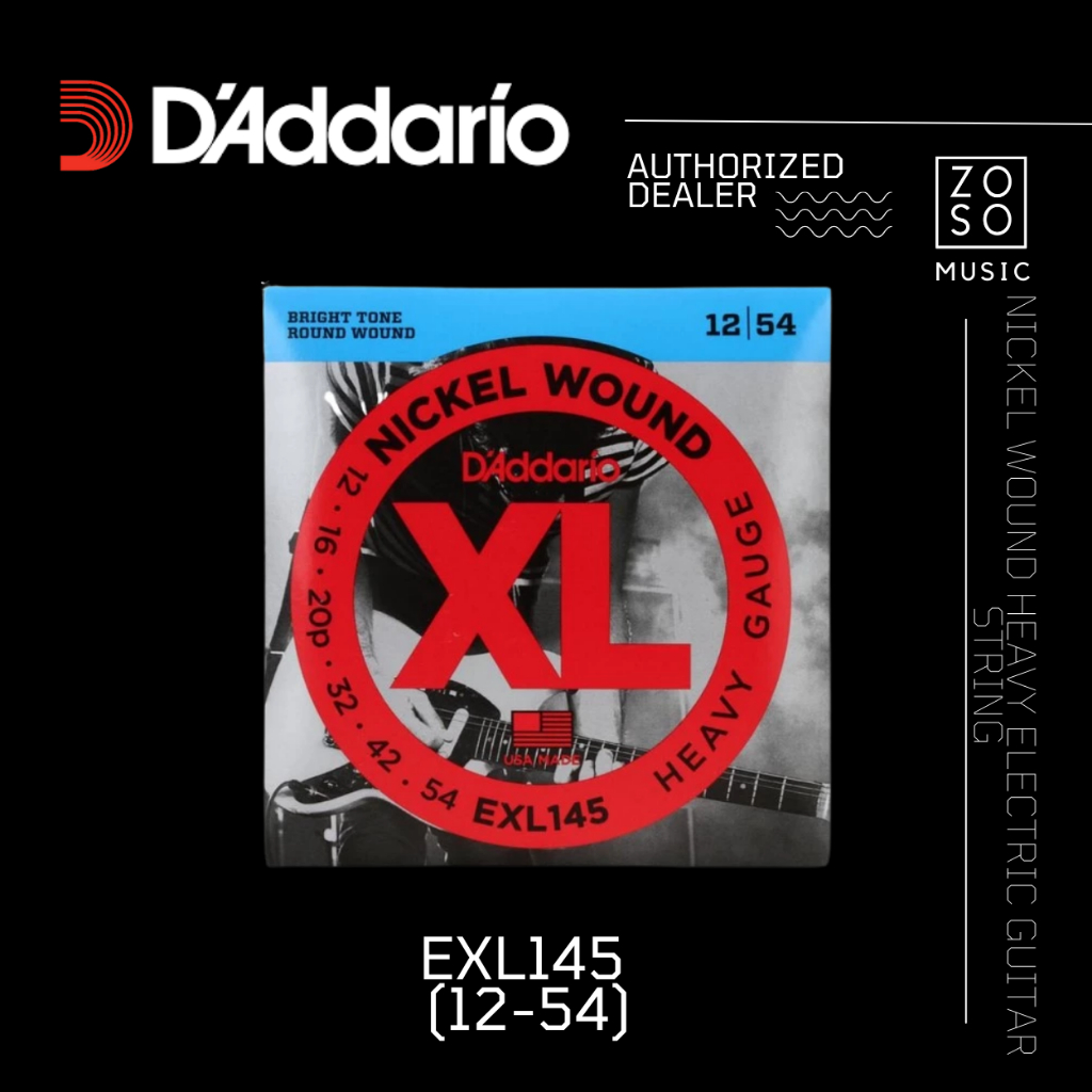 D'ADDARIO EXL145 NICKEL WOUND HEAVY ELECTRIC GUITAR STRING (ZOSOMUSIC ...