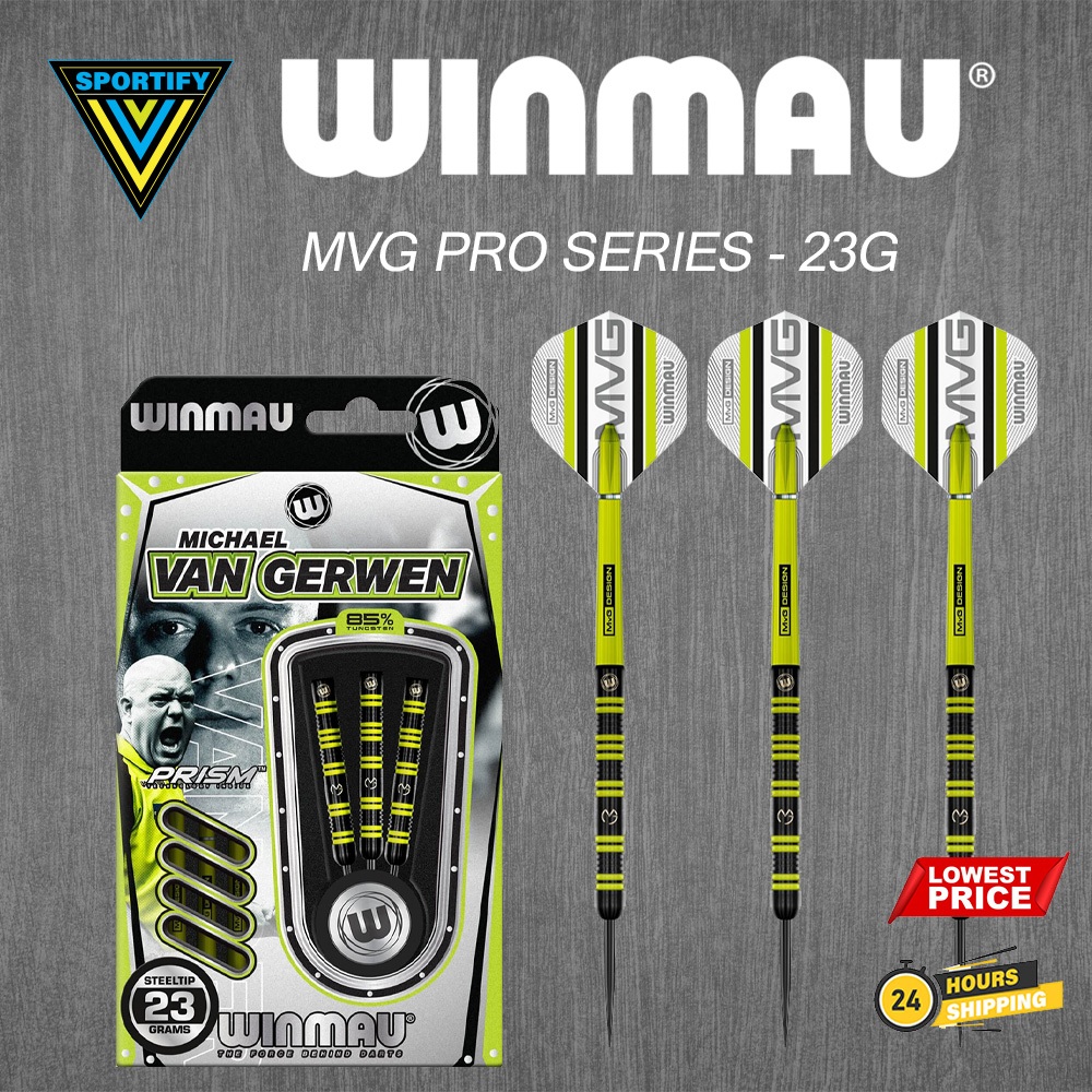 Winmau Darts MVG Pro Series 85% Tungsten Steel Tip - 23g | Shopee Malaysia
