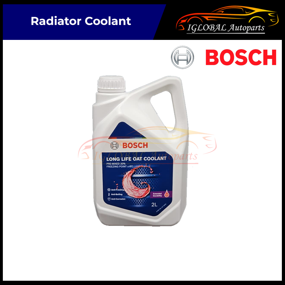 Bosch Long Life Oat Coolant Red / Green / Blue Premix Radiator Coolant ...