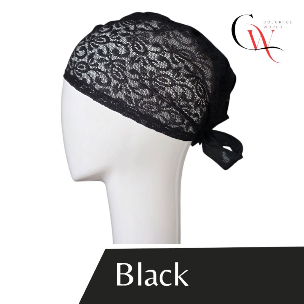 Inner lace penuh anak tudung lace (ikat belakang) | Shopee Malaysia