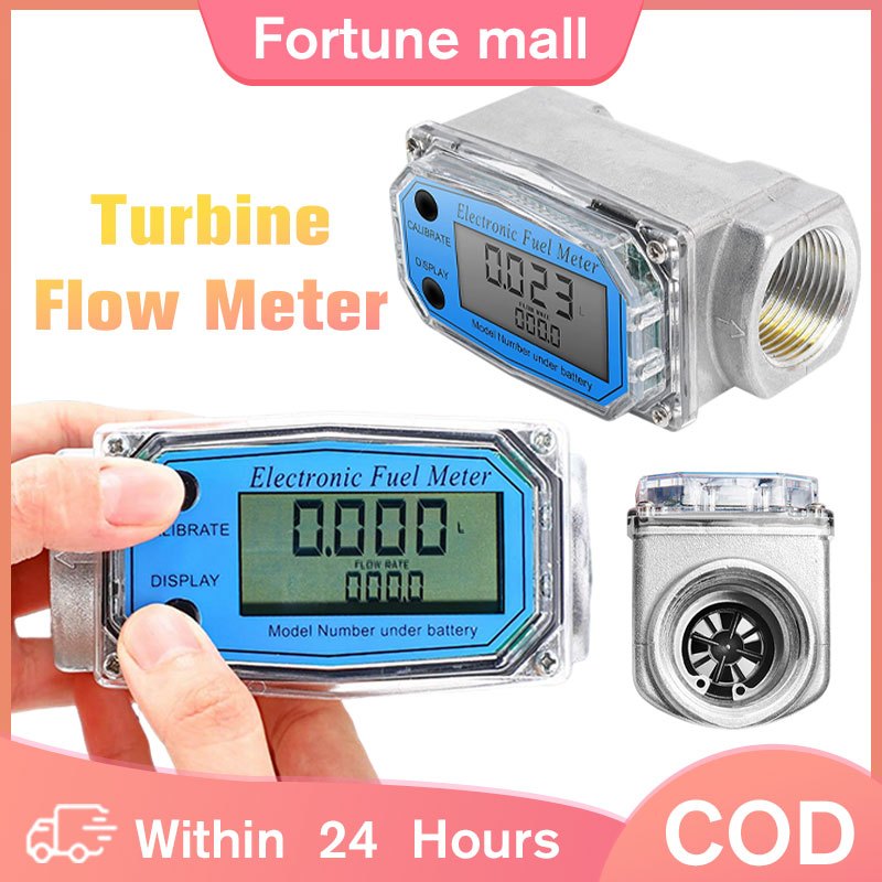 1 Inch Digital Turbine Flow Meter High For Diesel Oil Gasoline Kerosene ...