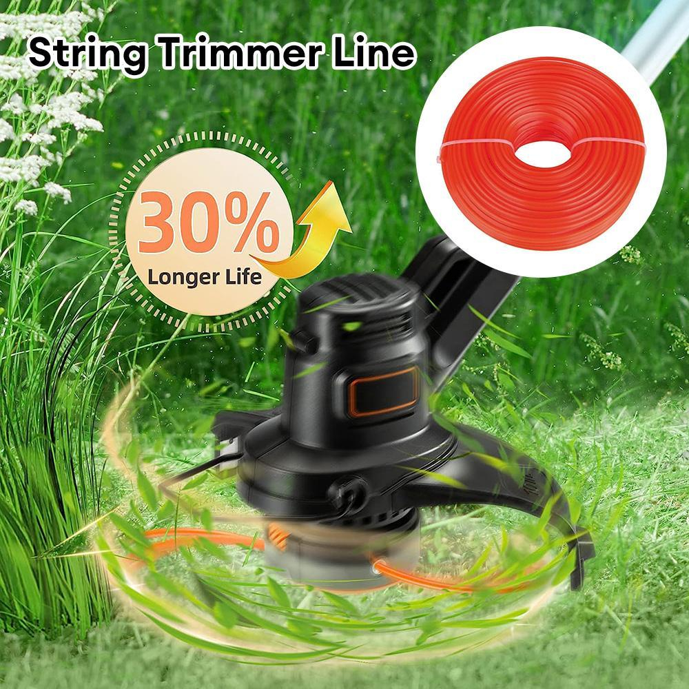 Grass Trimmer 2.4mm x 450g SQUARE NYLON GRASS TRIMMER LINE STRING/ Tali ...