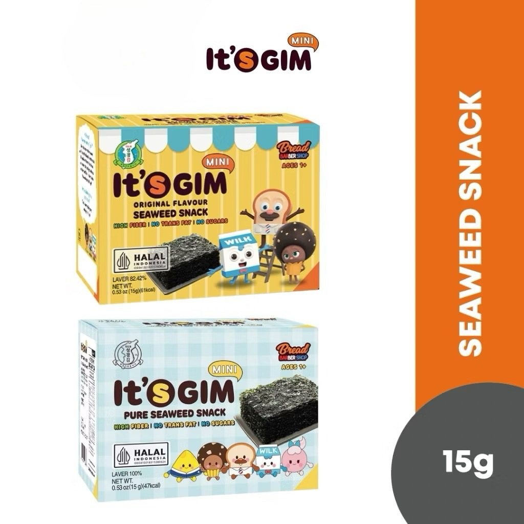 It’s Gim MINI Seaweed Snack (10 x 1.5g) | Korean Laver Sheets for Kids ...