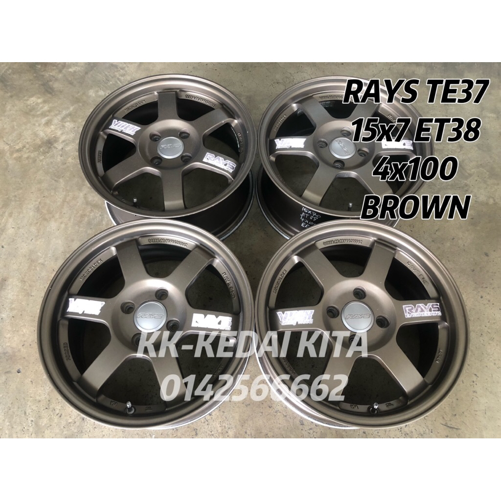 USED RIM RAYS TE37 15 INCHI | Shopee Malaysia
