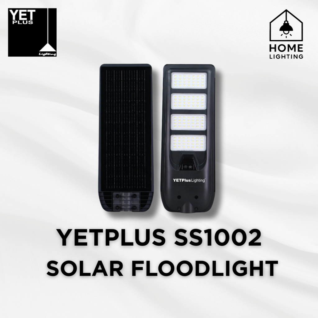 YETPlus Solar LED Floodlight SS1002 IP65 Waterproof Lamp Outdoor Street ...