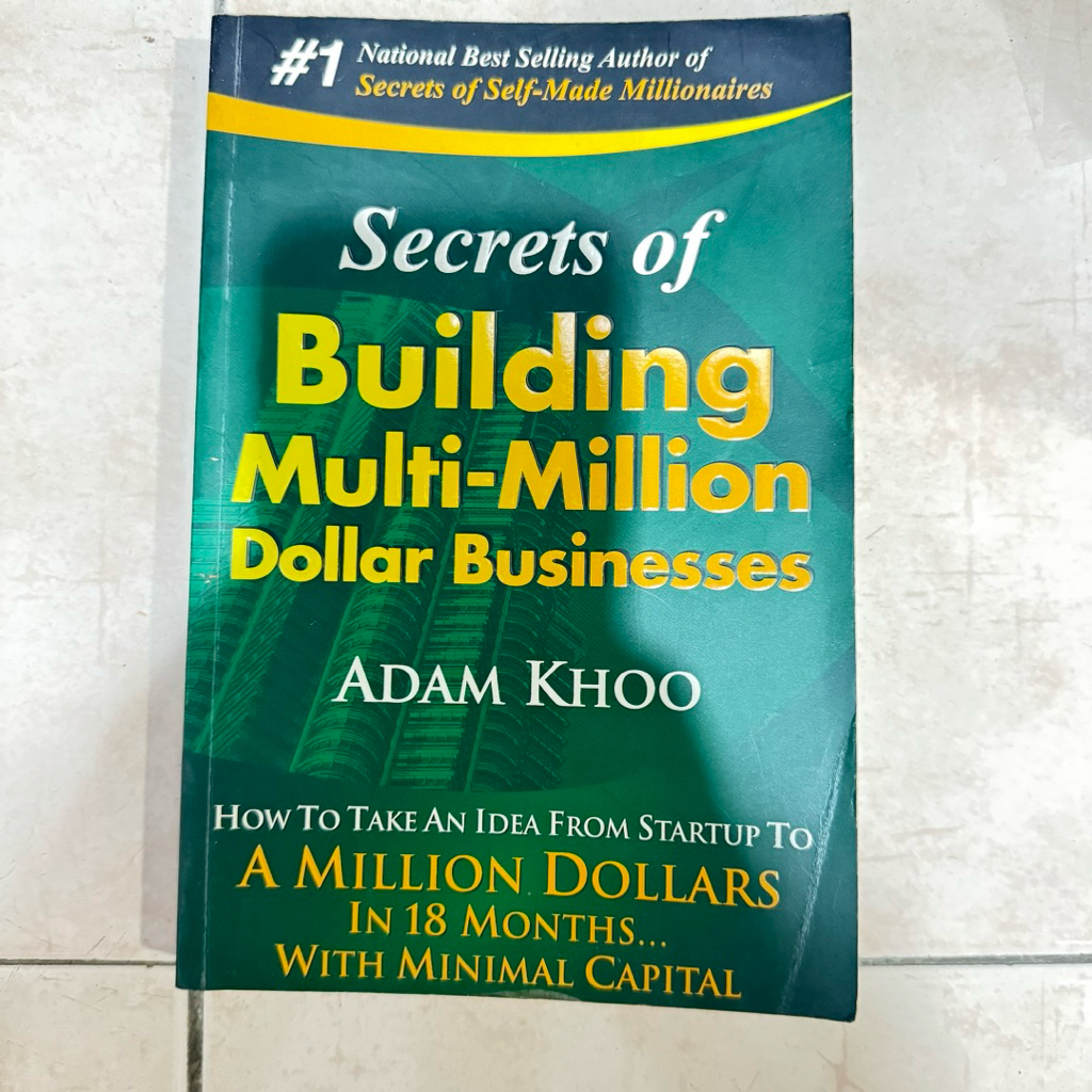 Book Secrets of Bulding MultiMillion Dollar Business Adam Khoo B2