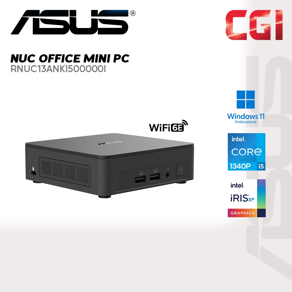 Asus NUC RNUC13ANKI500000I Intel i5-1340P Integrated Graphics Wi