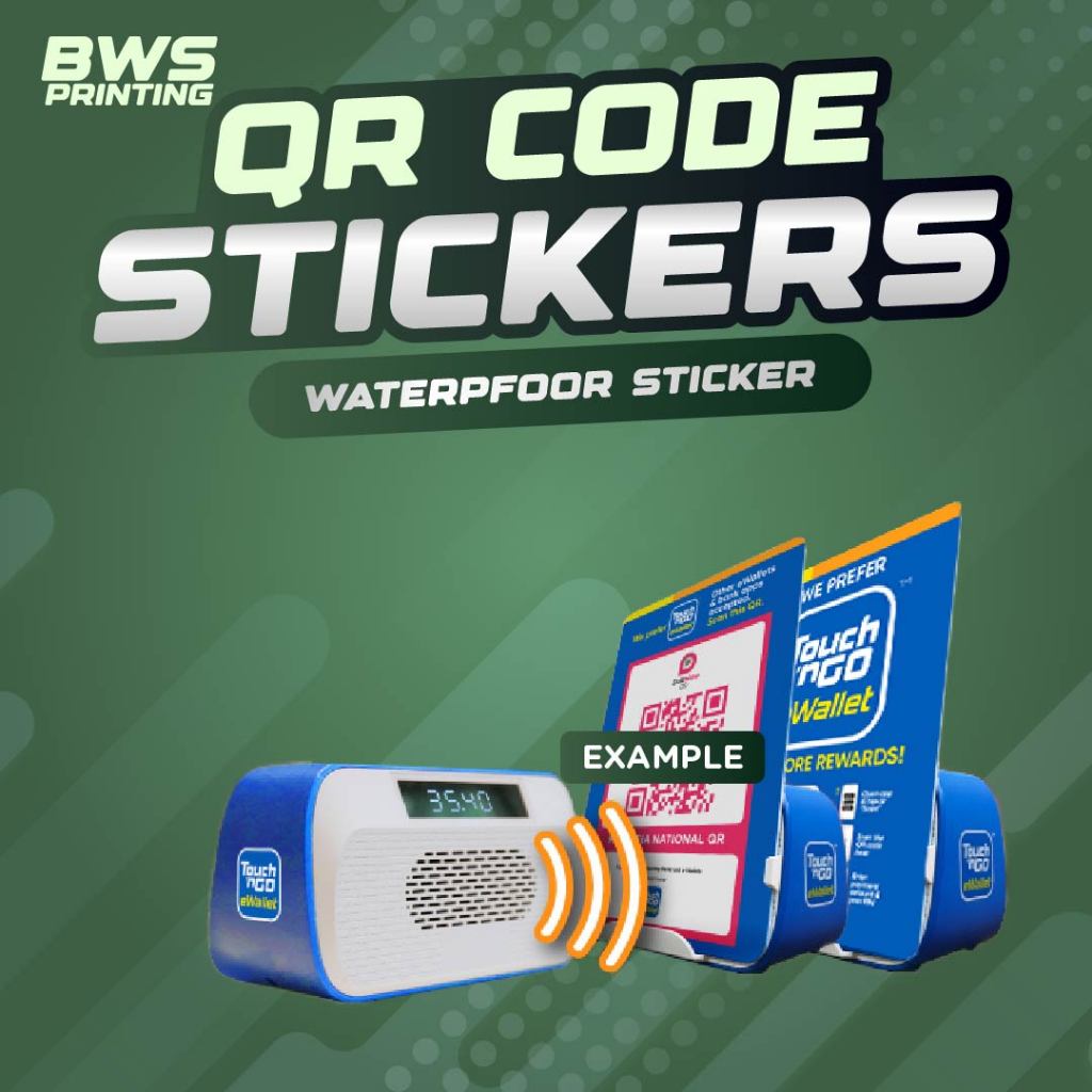 TnG Soundbox QR CodeSticker Replacement - Duitnow QR Sticker - 2pcs ...