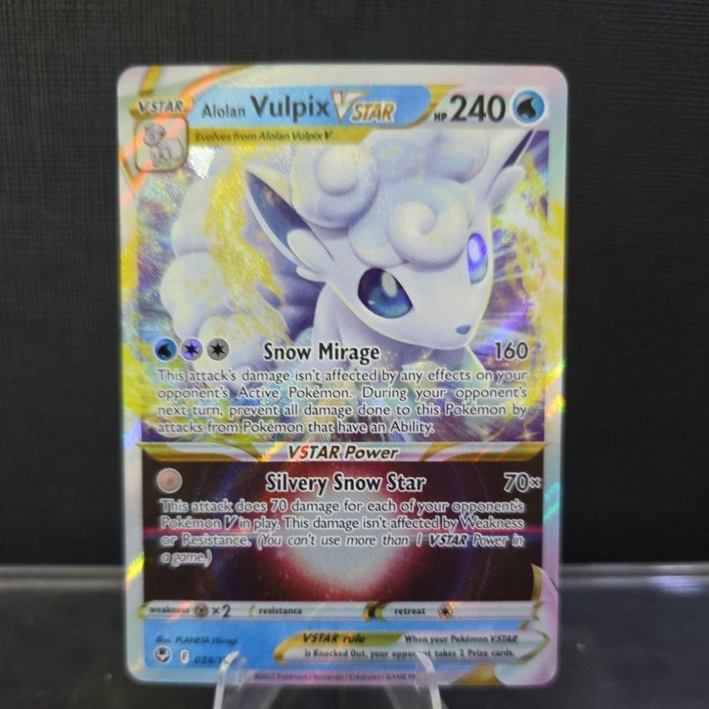 2022 Alolan Vulpix VStar Card (Rare Holo) | Shopee Malaysia