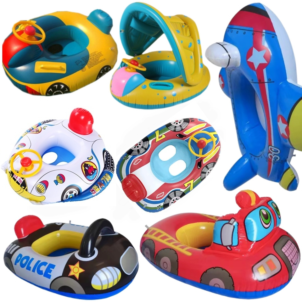 Inflatable Toddler Baby Kid Swim Ring Float Swimming Pool Swim Boat Car ...