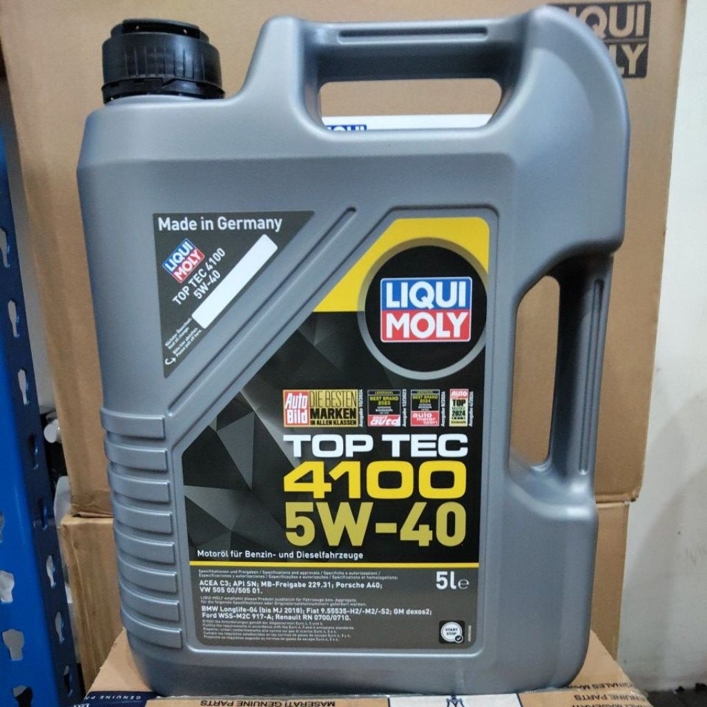 LIQUI MOLY 5L Top Tec 4100 Motor Oil 5W40