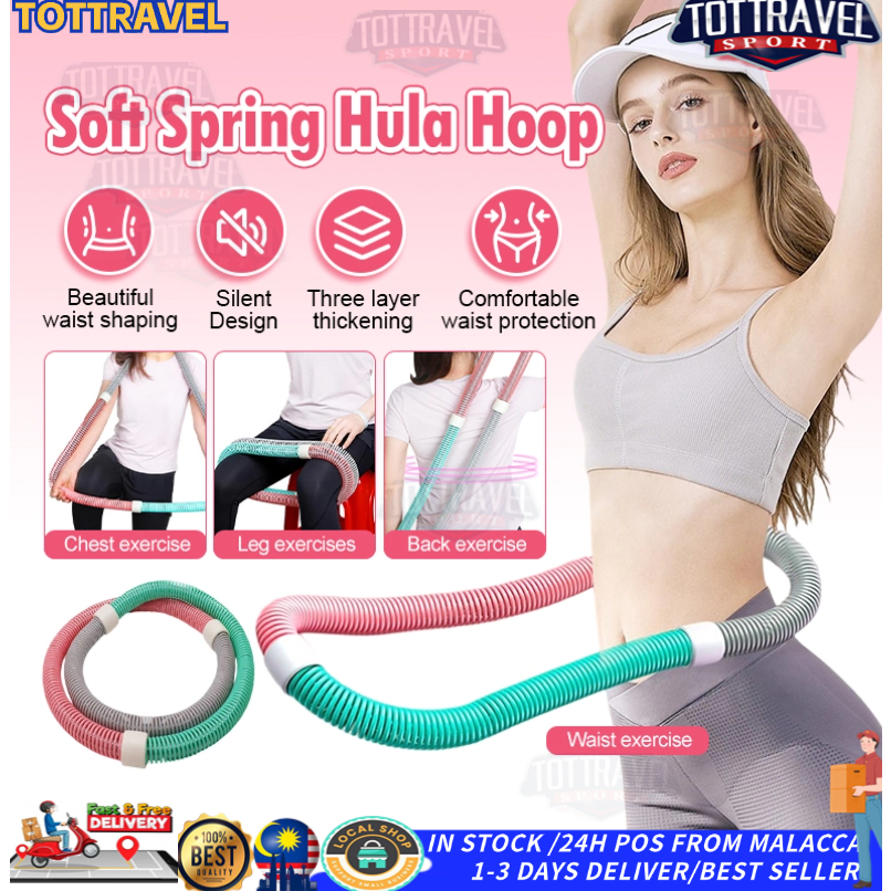 【12H SHIP】Spring Hula Hoop With Extra Weight Waist Twisting Exercise At ...
