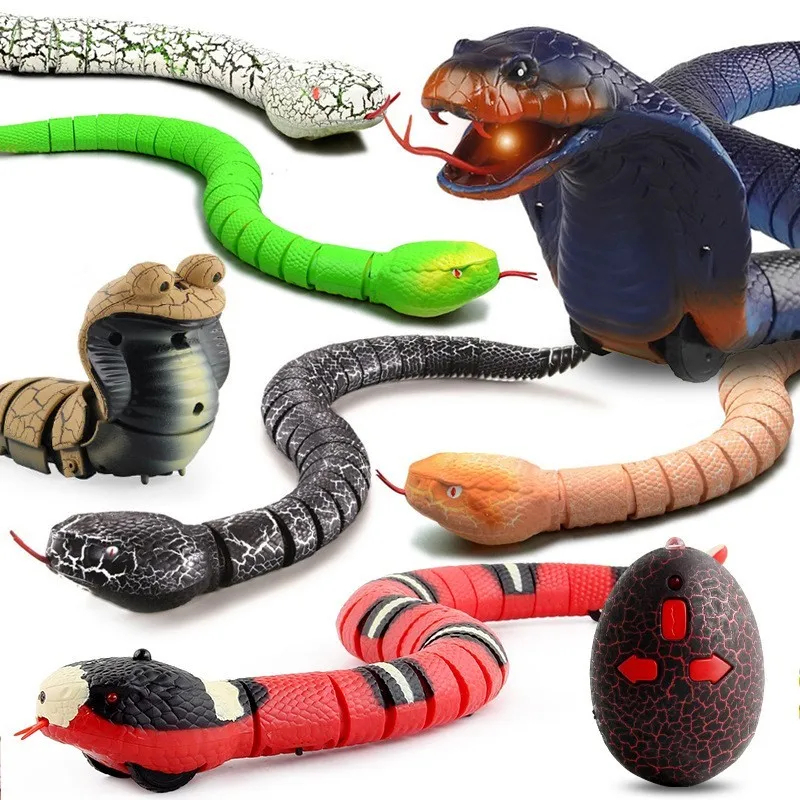 Remote Control Realistic Snake Toy Interactive Fake Animal Model ...