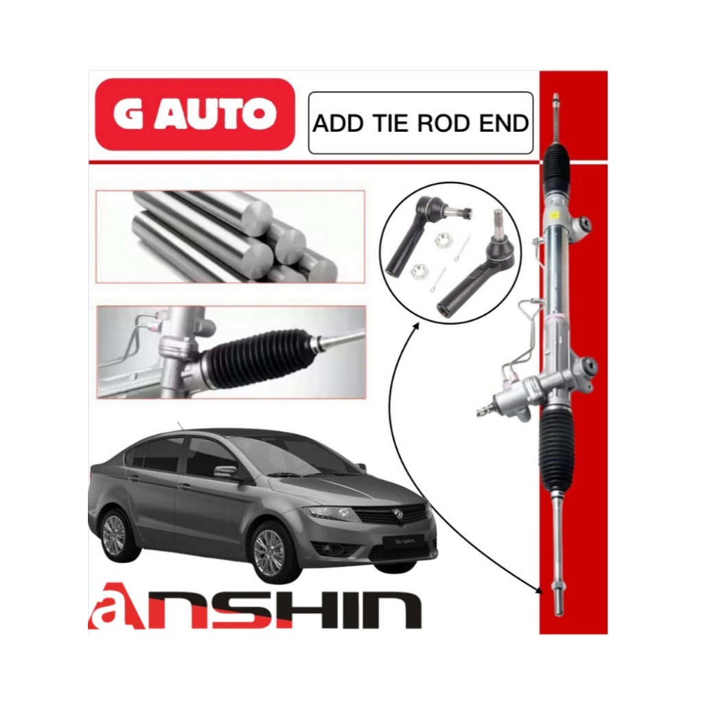 [ANSHIN JAPAN QUALITY] STEERING RACK+TIE ROD END PROTON EXORA OLD ...